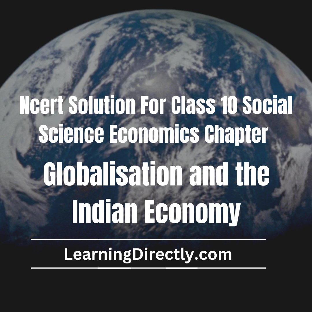 You are currently viewing NCERT Solution For Class 10 Economics Chapter 4