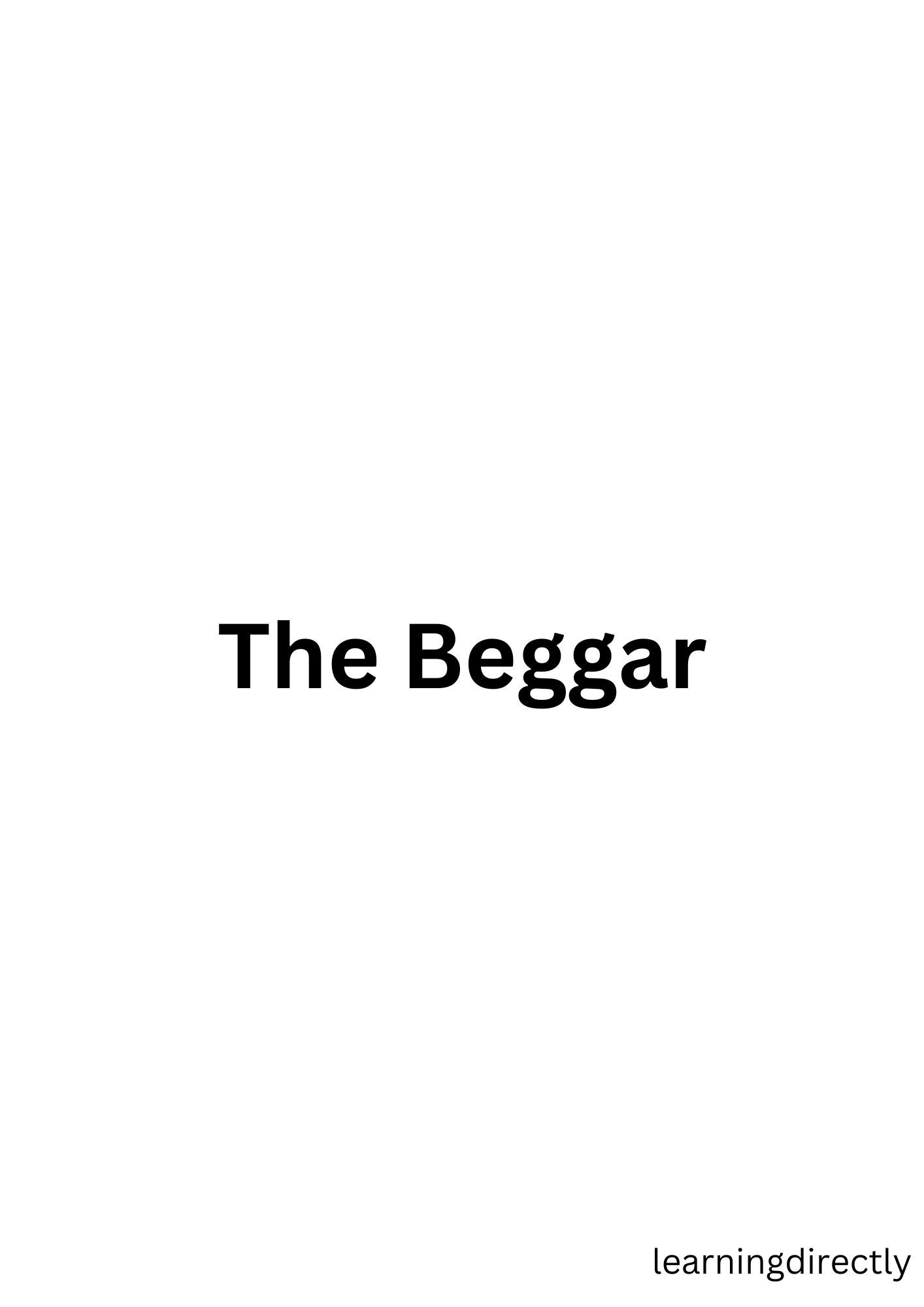 You are currently viewing Best NCERT Solutions for Class 9 English moments Chapter 10 The Beggar